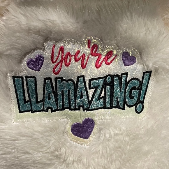 Way To Celebrate Sparkle Plush Llama Stuffed Animal You’re Llamazing!! - Picture 2 of 5